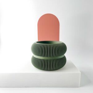 Fulix 3D-Printed Decorative Ribbed Planter